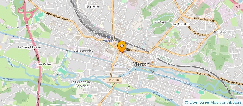 localisation de l'entreprise TRANSPORTS RHONE LOIRE (T.R.L)  VIERZON