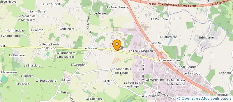 localisation de l'entreprise TRANSPORTS RICHARD à COUERON