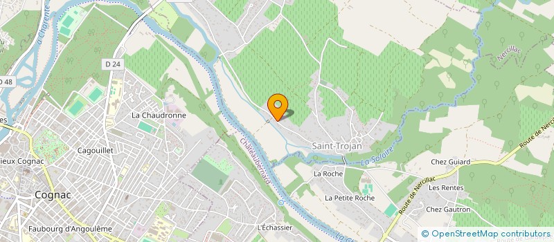 localisation de l'entreprise TRANSPORTS RICHARDAUD à BOUTIERS-SAINT-TROJAN
