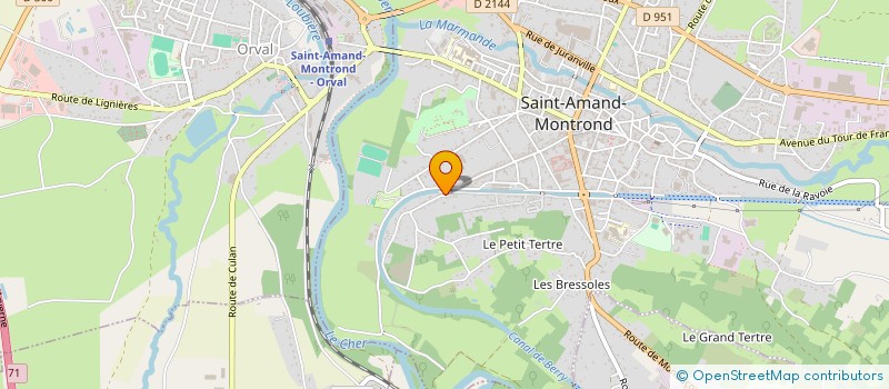 localisation de l'entreprise TRANSPORTS RIOTTE à SAINT-AMAND-MONTROND