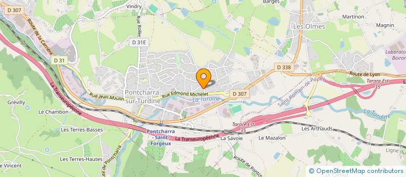 localisation de l'entreprise TRANSPORTS RIVIER à VINDRY-SUR-TURDINE