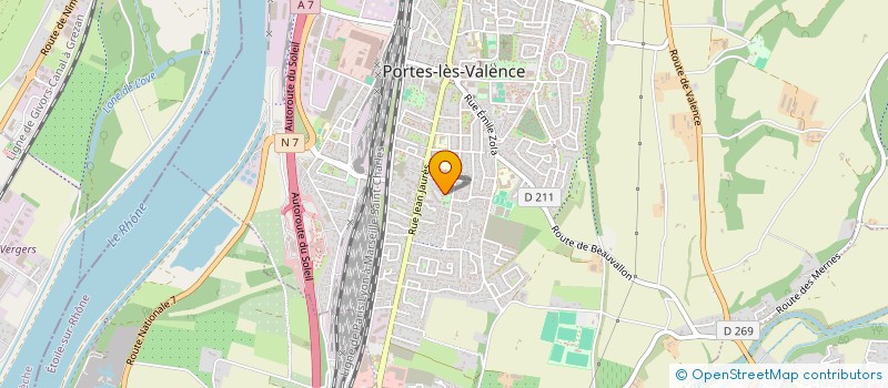 localisation de l'entreprise TRANSPORTS ROBARD à PORTES-LES-VALENCE
