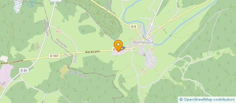 localisation de l'entreprise TRANSPORTS ROBBE-GIRARD à BONNEVAUX