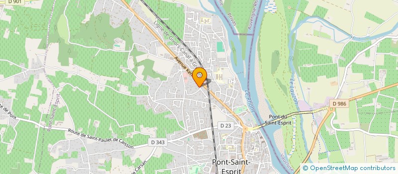 localisation de l'entreprise TRANSPORTS ROBERT DERMIGNY  PONT-SAINT-ESPRIT