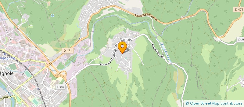 localisation de l'entreprise TRANSPORTS ROBIN à SAPOIS