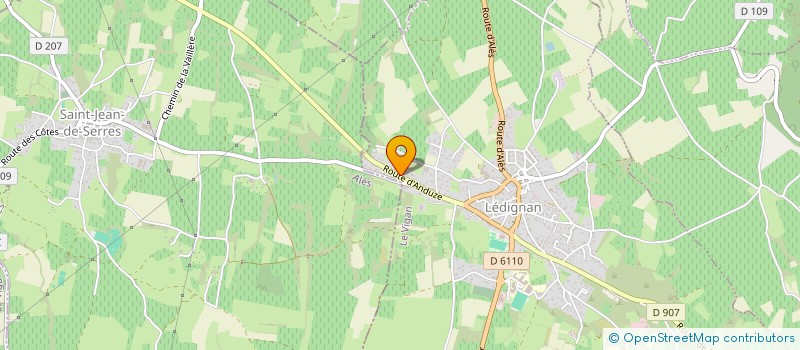 localisation de l'entreprise TRANSPORTS ROCANIERE à LEDIGNAN