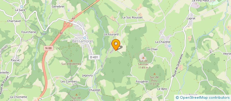 localisation de l'entreprise TRANSPORTS ROLAND VOCANSON  LAPTE