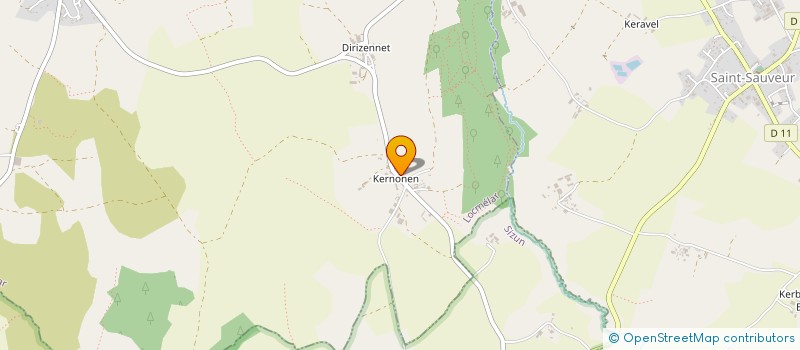 localisation de l'entreprise TRANSPORTS RONAN GUILLOU  LOCMELAR