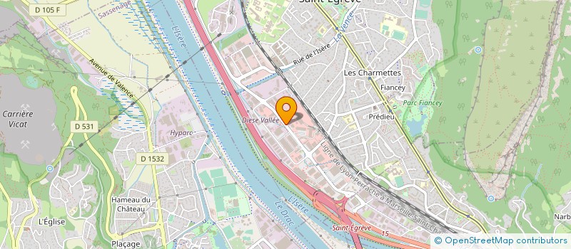 localisation de l'entreprise TRANSPORTS ROTA à SAINT-EGREVE
