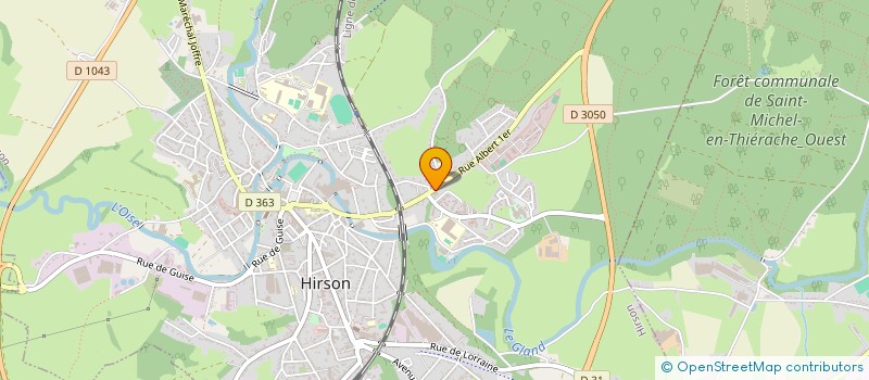 localisation de l'entreprise TRANSPORTS ROUCOULET à HIRSON