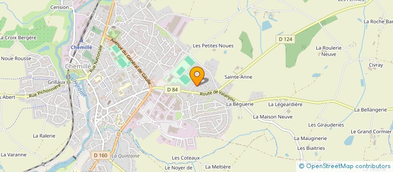 localisation de l'entreprise TRANSPORTS ROULLIER ROMAIN  CHEMILLE-EN-ANJOU