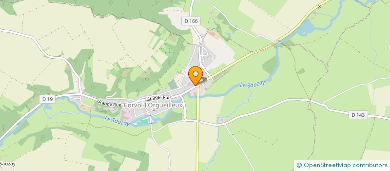 localisation de l'entreprise TRANSPORTS ROUSSEAU ERIC  CORVOL-L'ORGUEILLEUX