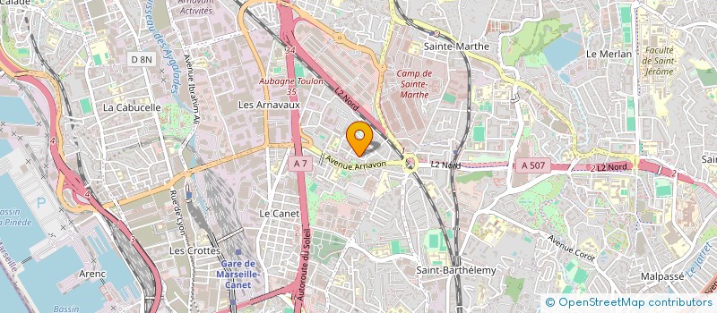 localisation de l'entreprise TRANSPORTS ROUTIERS ANDRE SIMON à MARSEILLE