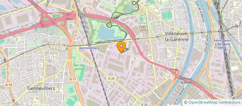 localisation de l'entreprise TRANSPORTS ROUTIERS AUTO LIVET à GENNEVILLIERS