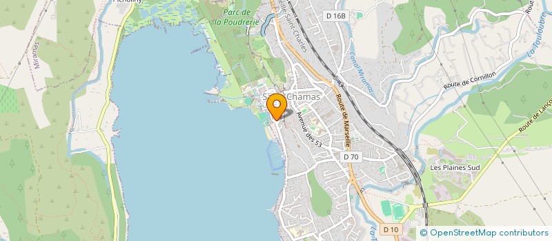 localisation de l'entreprise TRANSPORTS ROUTIERS BARBONI  SAINT-CHAMAS