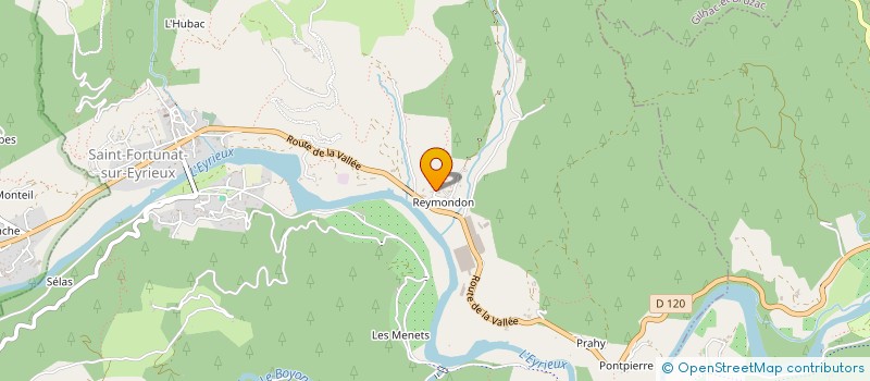 localisation de l'entreprise TRANSPORTS ROUTIERS BEAUGNON LAURENT à SAINT-FORTUNAT-SUR-EYRIEUX