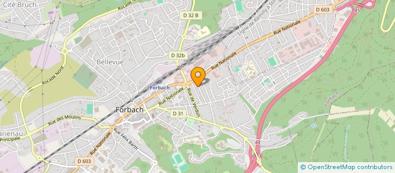 localisation de l'entreprise TRANSPORTS ROUTIERS DE MARCHANDISES  FORBACH