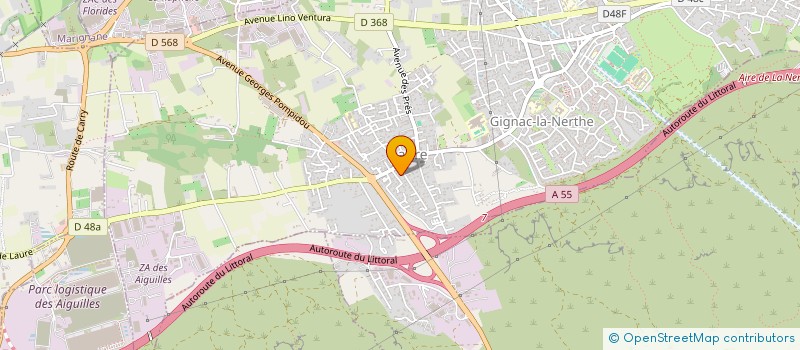 localisation de l'entreprise TRANSPORTS ROUTIERS DE MARIGNANE  GIGNAC-LA-NERTHE