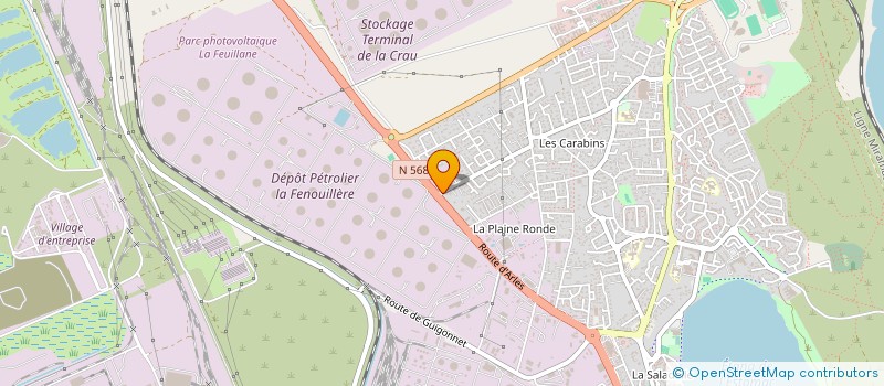 localisation de l'entreprise TRANSPORTS ROUTIERS DU SUD à FOS-SUR-MER