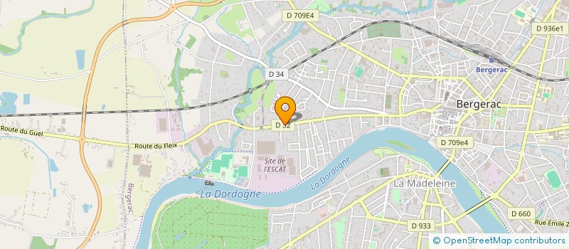 localisation de l'entreprise TRANSPORTS ROUX ET FILS à BERGERAC