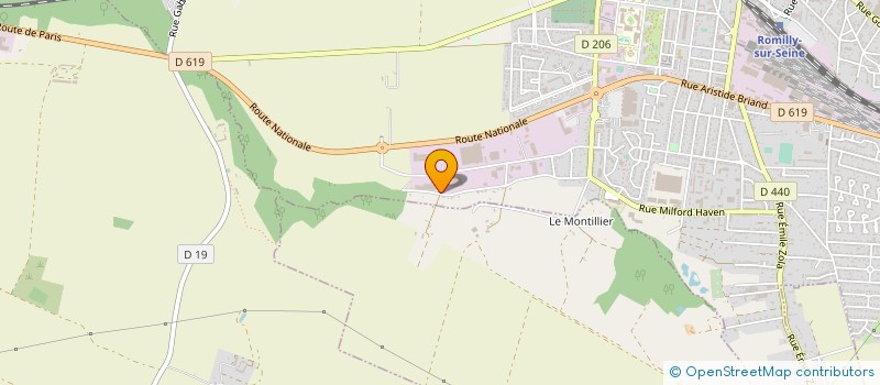 localisation de l'entreprise TRANSPORTS RUCH à ROMILLY-SUR-SEINE