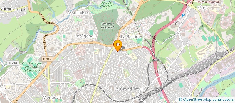 localisation de l'entreprise TRANSPORTS RW à LIMOGES