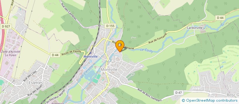 localisation de l'entreprise TRANSPORTS S&T à MONTVILLE