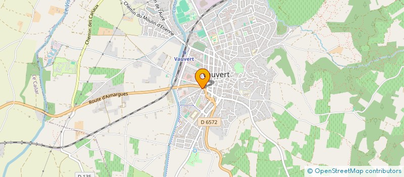 localisation de l'entreprise TRANSPORTS SABATON  VAUVERT