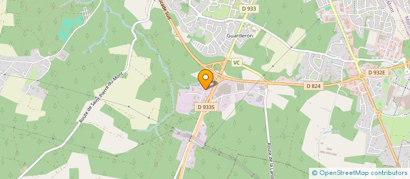 localisation de l'entreprise TRANSPORTS SABROSO à SAINT-PIERRE-DU-MONT
