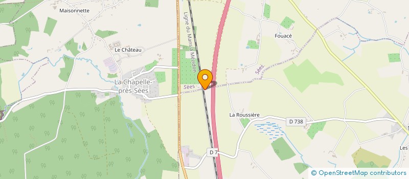 localisation de l'entreprise TRANSPORTS SAGIENS à LA FERRIERE-BECHET