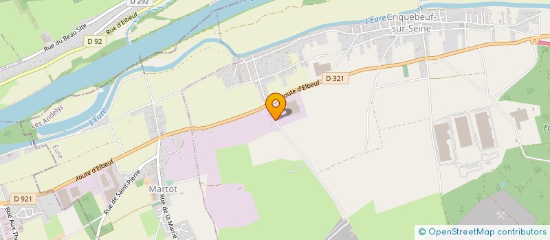 localisation de l'entreprise TRANSPORTS SAINT OUEN à CRIQUEBEUF-SUR-SEINE