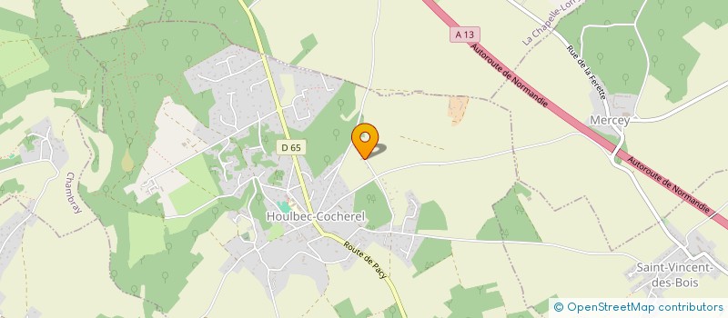 localisation de l'entreprise TRANSPORTS SAINTE-EULALIE  HOULBEC-COCHEREL