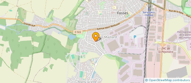 localisation de l'entreprise TRANSPORTS SAJ  MARLY-LA-VILLE