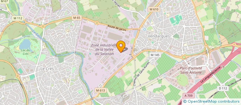 localisation de l'entreprise TRANSPORTS SALTEL à VENDARGUES