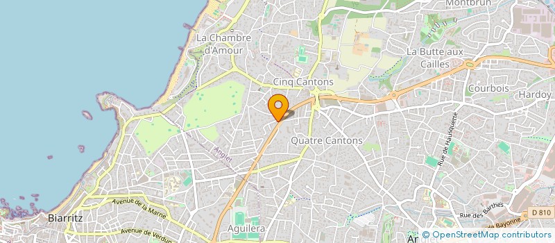 localisation de l'entreprise TRANSPORTS SANDERSON à ANGLET