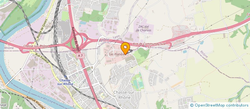 localisation de l'entreprise TRANSPORTS SANITAIRES DE VIENNE  CHASSE-SUR-RHONE