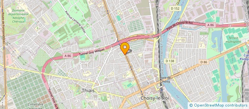 localisation de l'entreprise TRANSPORTS SANITAIRES FRANCAIS à THIAIS