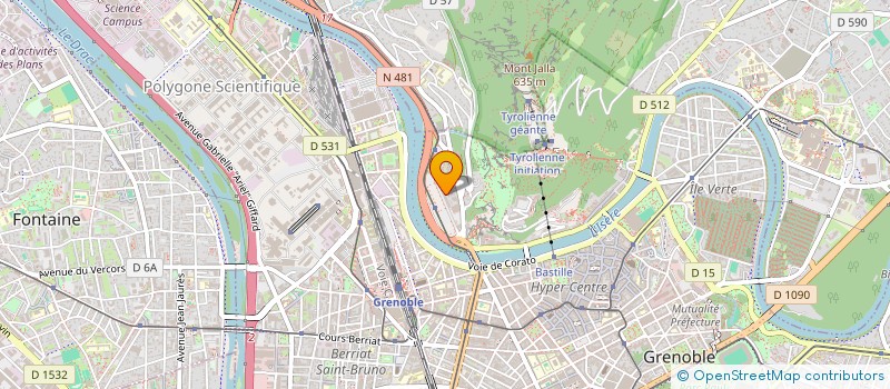 localisation de l'entreprise TRANSPORTS SANITAIRES ISEROIS à GRENOBLE
