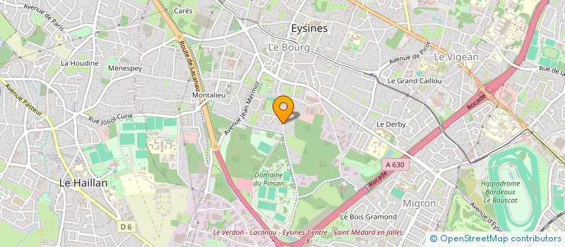 localisation de l'entreprise TRANSPORTS SANITAIRES PIVOT 33 à EYSINES