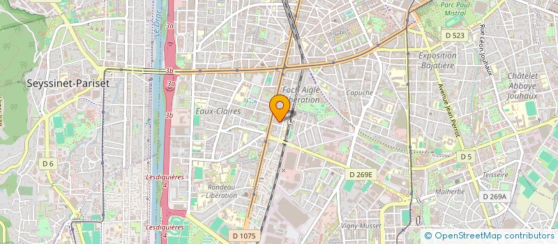 localisation de l'entreprise TRANSPORTS SARRAZIN ET CIE  GRENOBLE