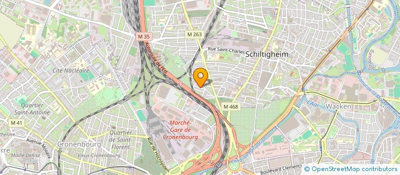 localisation de l'entreprise TRANSPORTS SCHROEDER  SCHILTIGHEIM