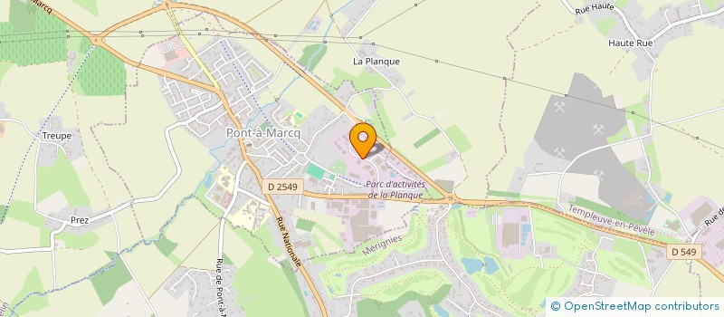 localisation de l'entreprise TRANSPORTS SEINGIER à PONT-A-MARCQ