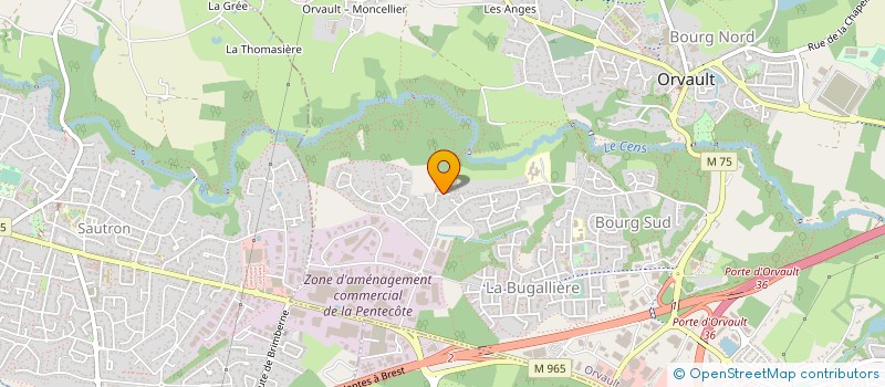 localisation de l'entreprise TRANSPORTS SEROUX JEROME à ORVAULT