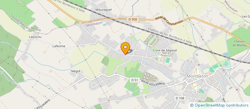 localisation de l'entreprise TRANSPORTS SERRA  MONTBETON