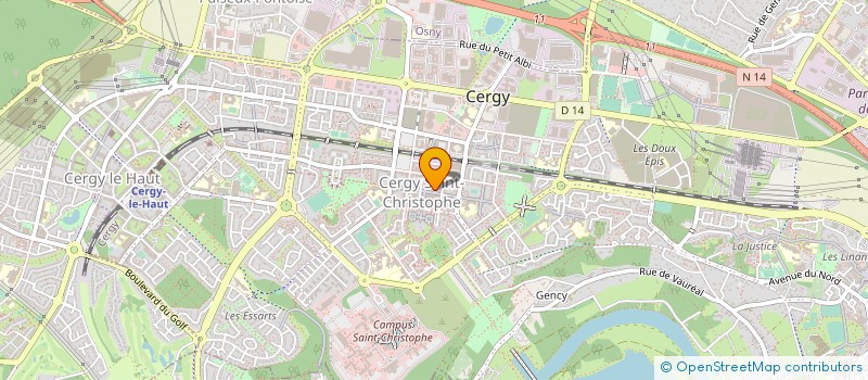 localisation de l'entreprise TRANSPORTS SERVICES  CERGY