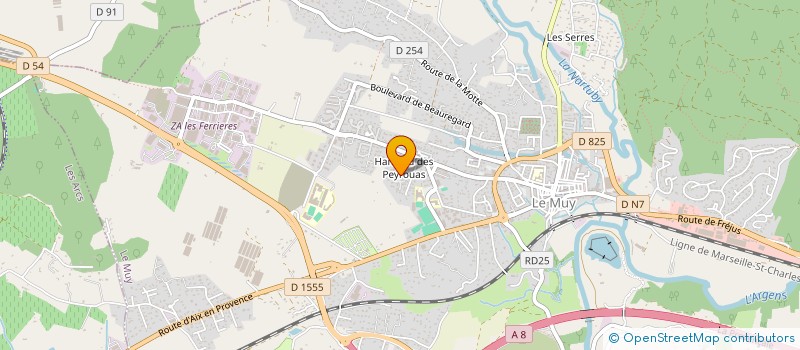 localisation de l'entreprise TRANSPORTS SERVICES BRISSET à LE MUY