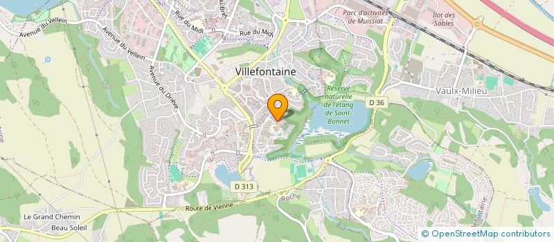 localisation de l'entreprise TRANSPORTS SERVICES ET TAXI  VILLEFONTAINE