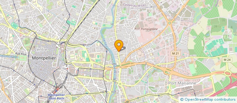 localisation de l'entreprise TRANSPORTS SERVICES LANGUEDOC à MONTPELLIER