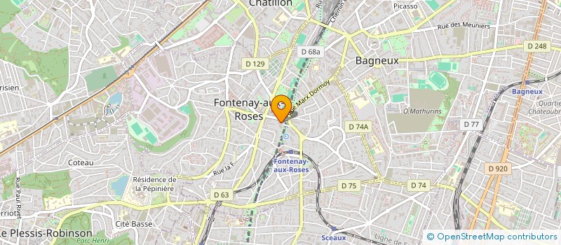 localisation de l'entreprise TRANSPORTS SEVERIN à FONTENAY AUX ROSES