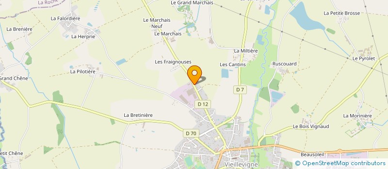 localisation de l'entreprise TRANSPORTS SH44  VIEILLEVIGNE